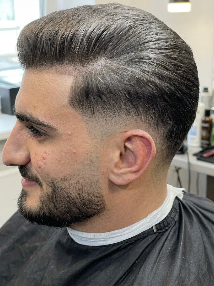Classic pompadour taper
