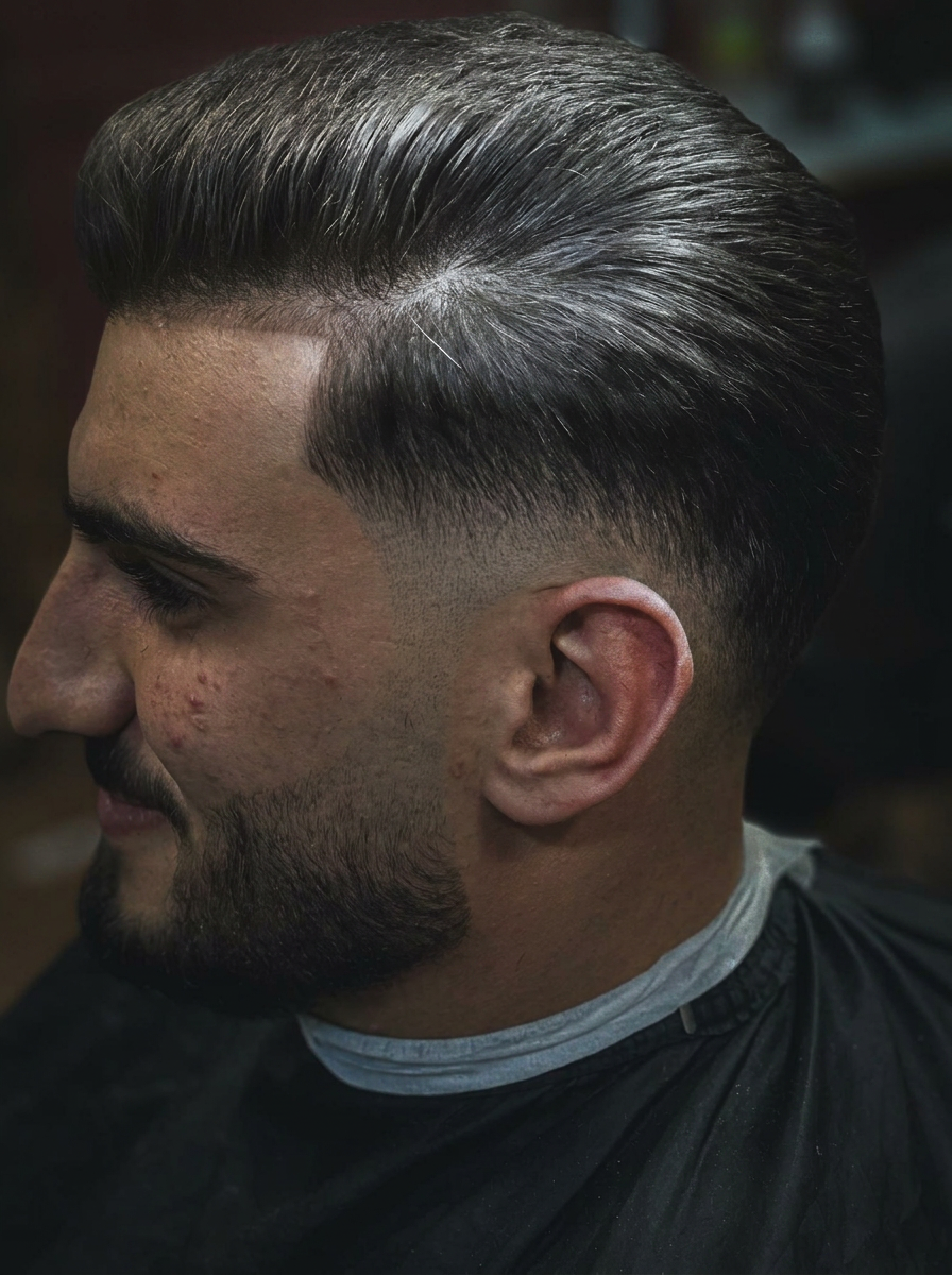 Classic pompadour taper