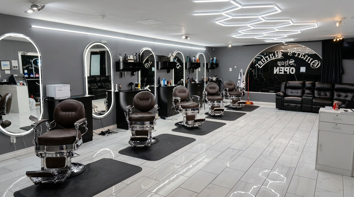 Omar's Barbershop interior