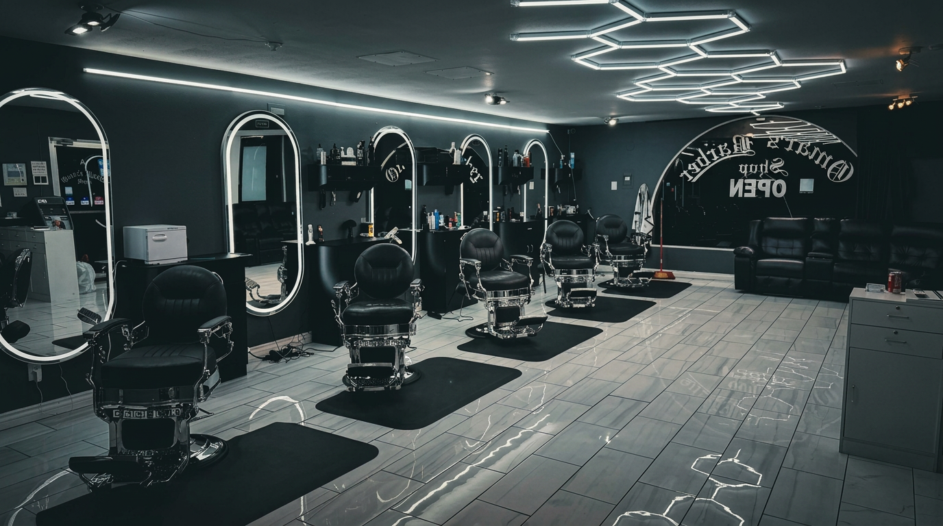 Omar's Barbershop interior